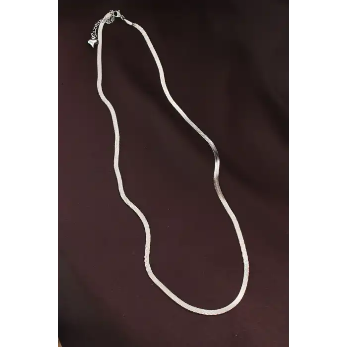 316L Çelik Gümüş Renk 60 cm İtalyan Zincir Kolye
