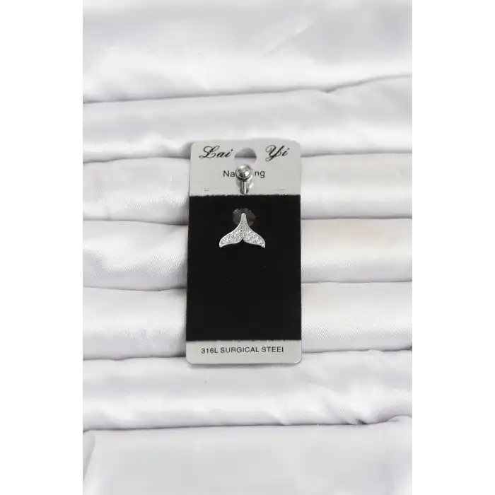 316L Cerrahi Çelik Dolphin Kuyruk Model Göbek Piercing