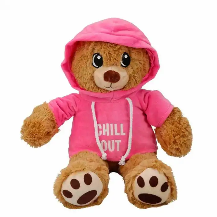 3192 Kapüşonlu Peluş Ayı 30 cm