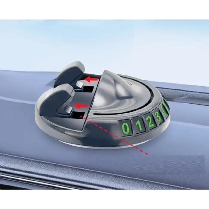360° Dönebilen Yapışkanlı Numaratörlü Araç Telefon Tutucu Bx40