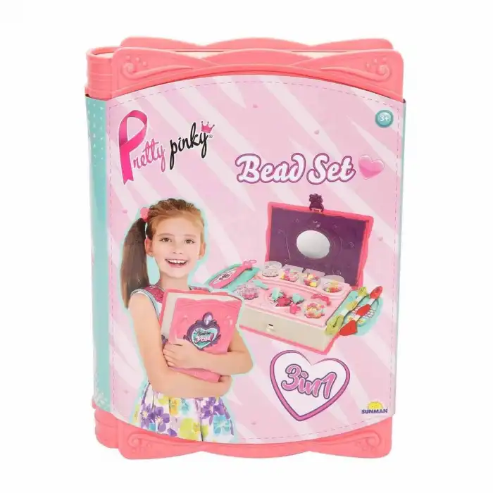 3662  Pretty Pinky 3ü 1 Arada Boncuk Yapım Seti -Sunman