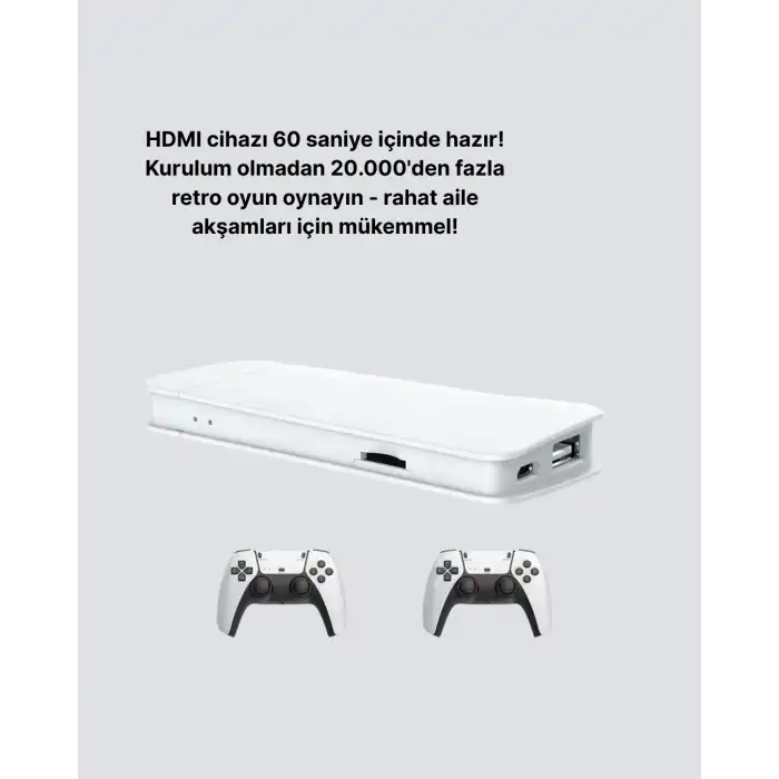3D ve 4K Görüntü Kaliteli Çok Oyunculu Retro Oyun Konsolu