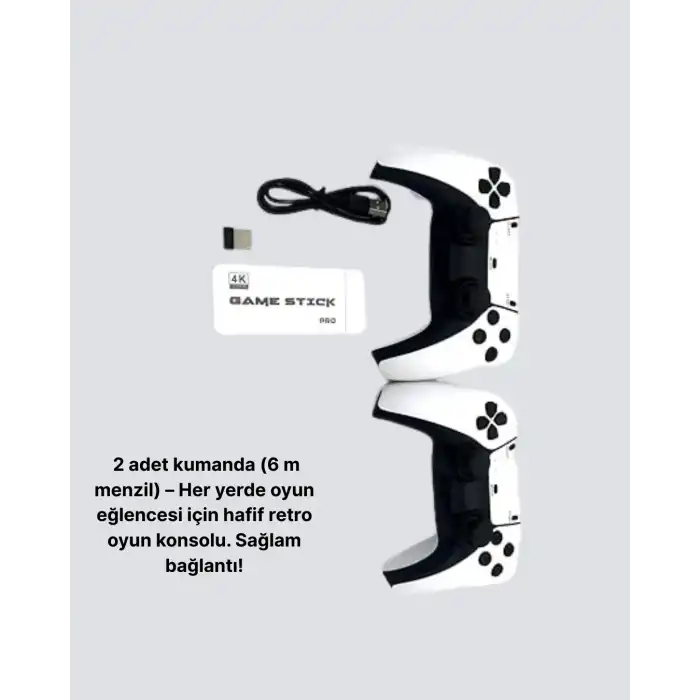 3D ve 4K Görüntü Kaliteli Çok Oyunculu Retro Oyun Konsolu