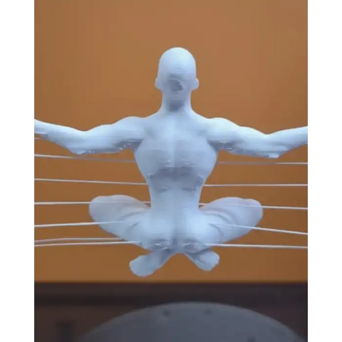3D Zen Heykeli Modern Ay Tasarımlı Meditasyon Biblosu