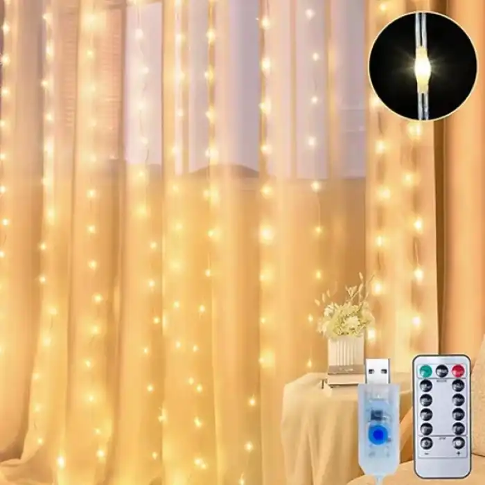 3x3 Kumandalı Perde LED