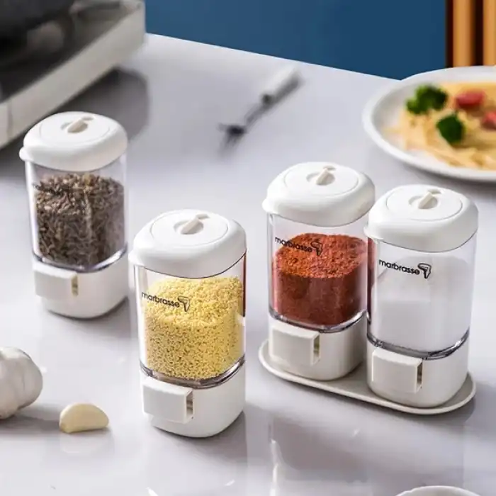 4lü Basmalı Baharatlık Tuzluk Seti
