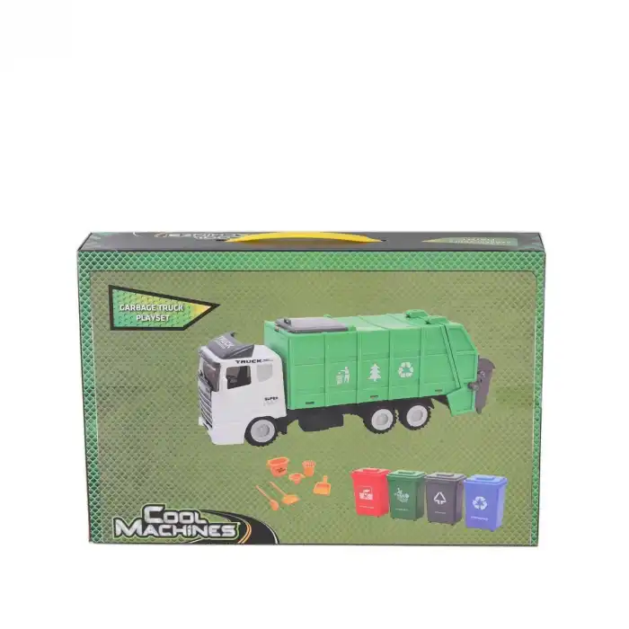 4514 SUN-RST-CLM-OYUN SET  YEŞİL ÇÖP KAMYONU