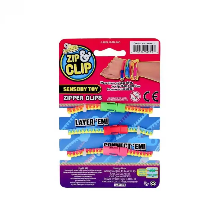 4785 Zıp Clip Zipper Clips 3lü -
