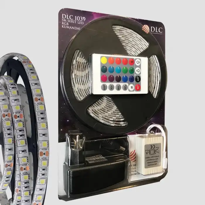 5 Metre Rgb Şerit Led Seti-iç ve Dış Mekan Silikonlu-tak Çalıştır