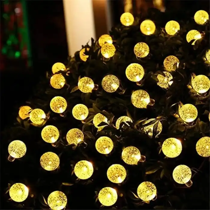 5 Metre Sarı Opak Solar Top LED Işık