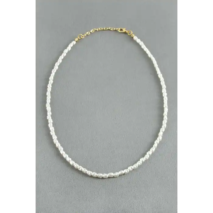 5 mm Silindir İnci Kolye