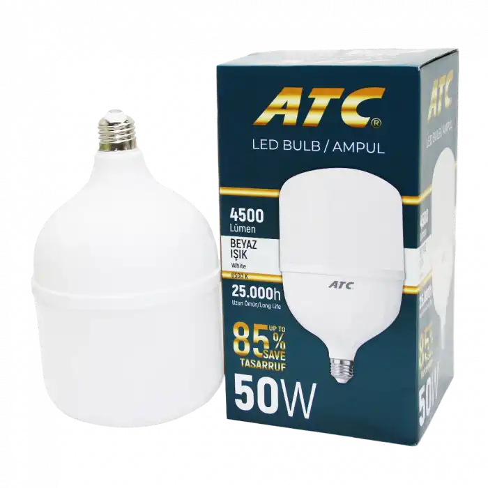 50w Torch Led Bulb Ampul Beyaz E27 Bx40