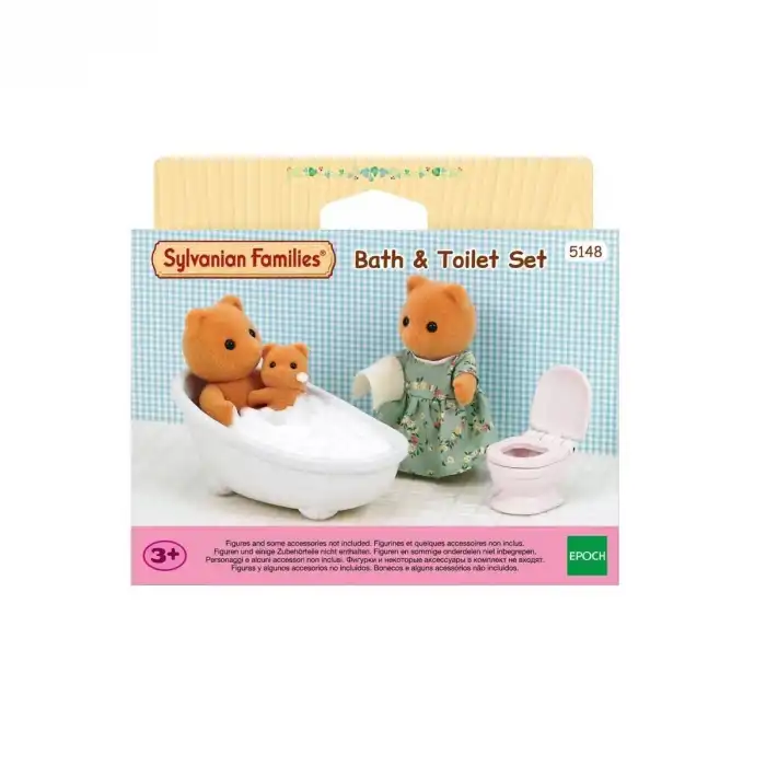5148 Sylvanian Families Banyo ve Tuvalet Seti (figürler dahil değildir) +3 yaş
