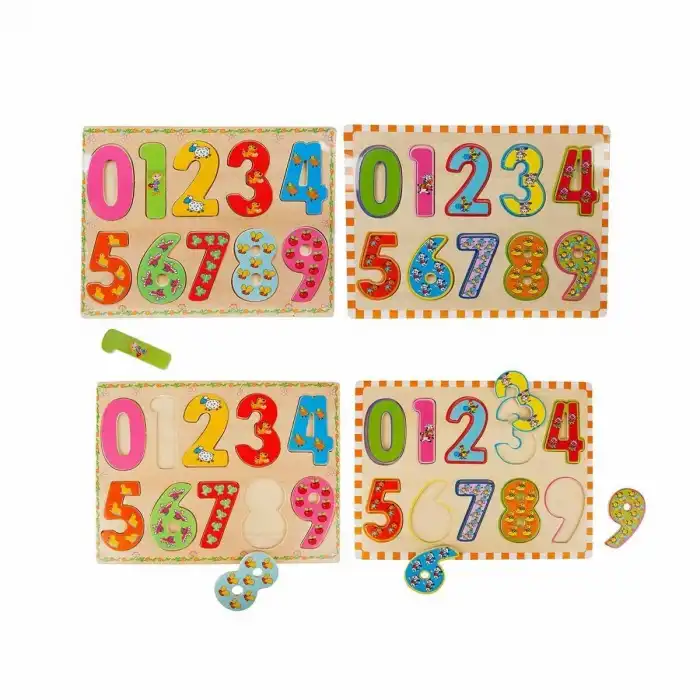 5215 -Wooden Puzzle Numbers 10 Parça