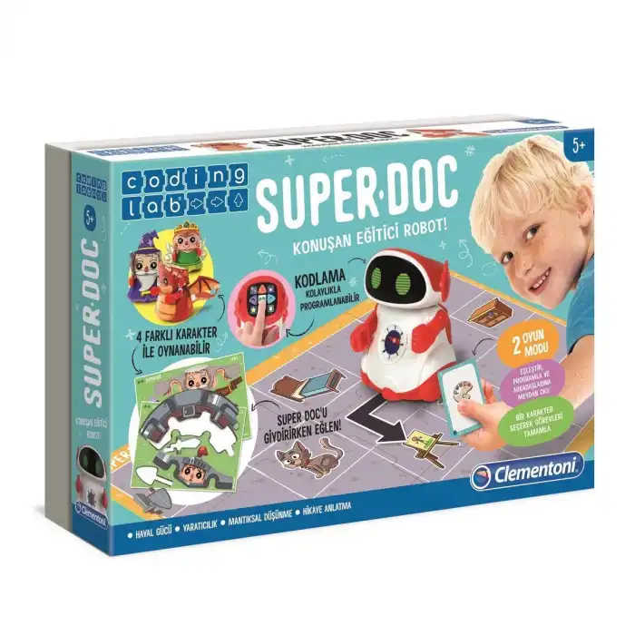 64960 Super Doc - Eğitici Konuşan Robot / Kodlama-Coding Lab +5 yaş