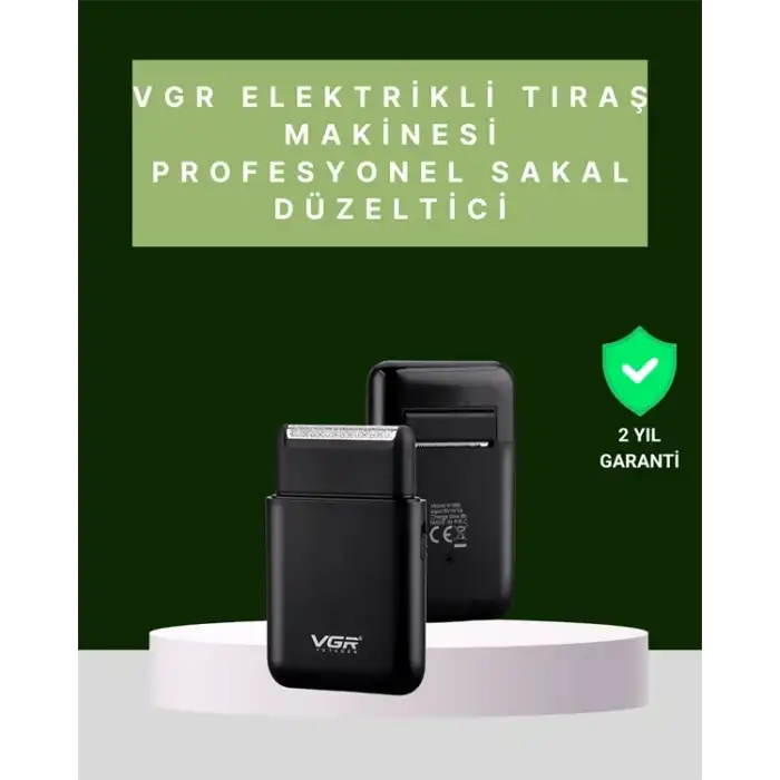 Usb Şarjlı Traş Makinesi – Piston + Ağ Başlık, 600 mah Batarya