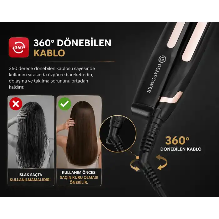 Ev Tipi Kullanıma Uygun Saç Tost Makinesi Dalgalı ve Kabartmalı Saç Şekillendirici