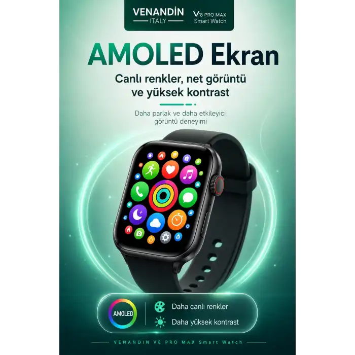 Çoklu Uygulama Destekli Bluetooth Akıllı Saat Dokunmatik Ekranlı Bildirim Özellikli
