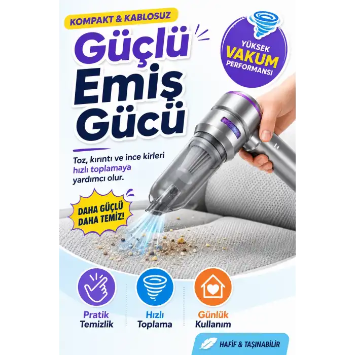 Taşınabilir Kablosuz Vakum Süpürge Ve Hava Üfleme Makinesi Çok Başlıklı Kullanım Seti