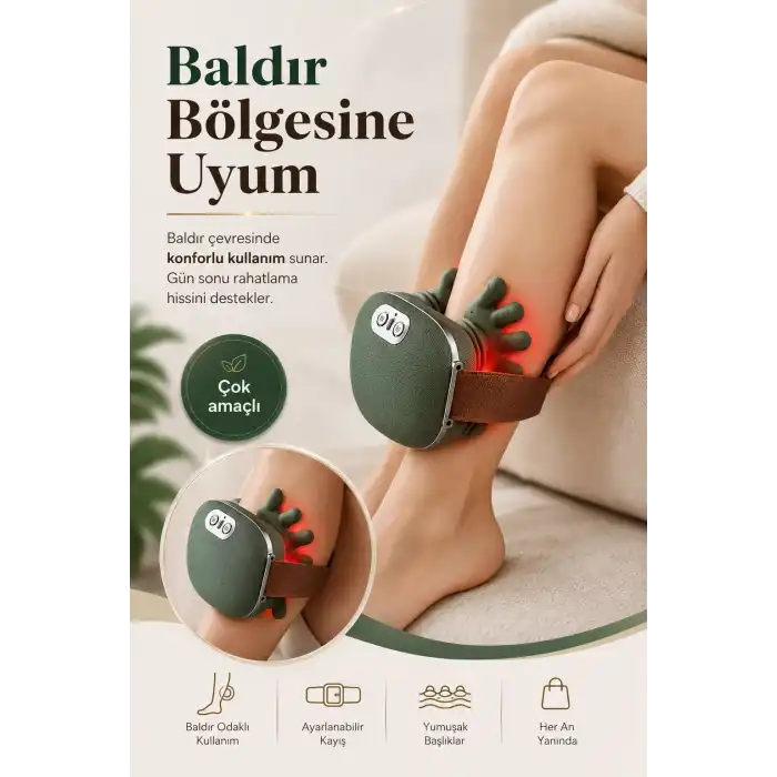 El Şekilli Isıtmalı Boyun Masaj Cihazı Omuz Sırt Ve Ense İçin Kullanışlı Tasarım