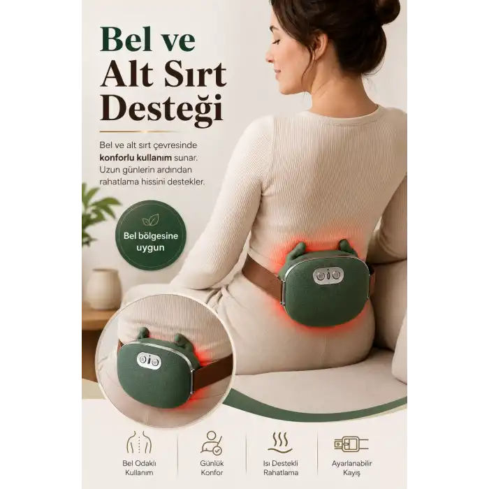 El Şekilli Isıtmalı Boyun Masaj Cihazı Omuz Sırt Ve Ense İçin Kullanışlı Tasarım