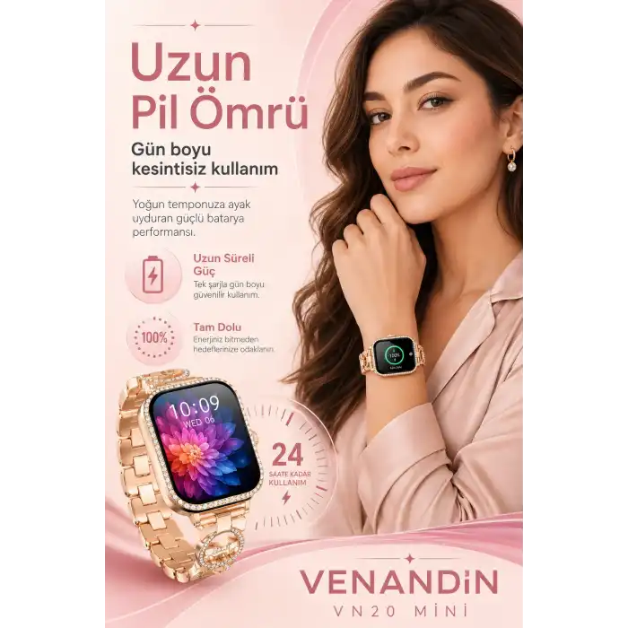 Dokunmatik Ekranlı Akıllı Saat Çoklu Kordon Setli Spor Takip Ve Günlük Kullanım Uyumlu