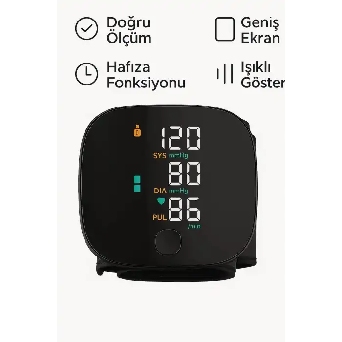 Otomatik Koldan Tansiyon Aleti Kol Manşonlu Dijital Nabız ve Tansiyon Ölçer