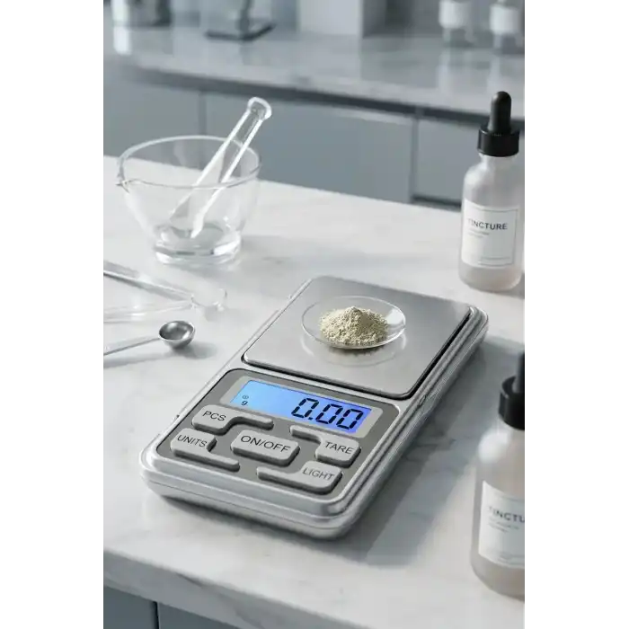 500g 0.01 Hassas Dijital Terazi Kuyumcu Eczane Laboratuvar LCD Ölçüm Tartısı Cep Tipi