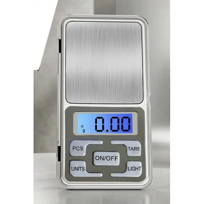 Cep Tipi Hassas Terazi 500 gr 0.01 gr Dijital Kuyumcu Eczane LCD Ölçüm Cihazı Hassas