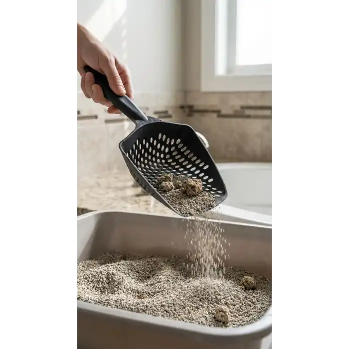 Kedi Kumu Eleme Küreği Temizlik ve Süzme İşlemleri İçin Uygun