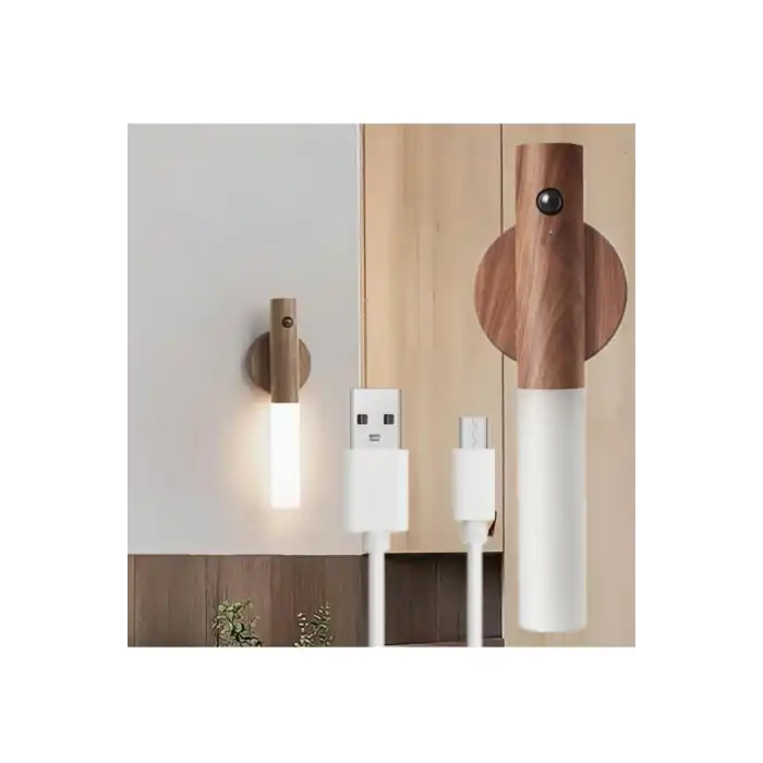 Modern Sensörlü USB Şarjlı Mıknatıslı Duvar Aplik Masa Lambası Gün Işığı