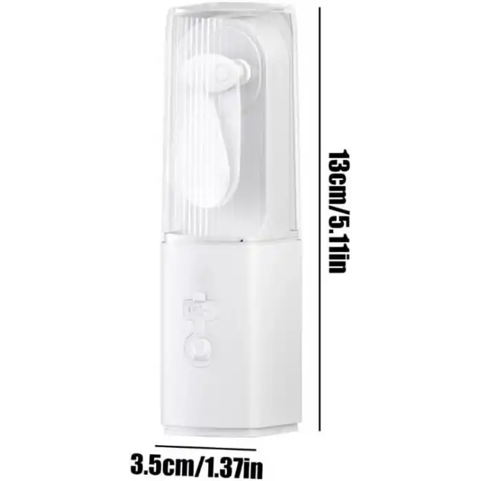 USB Şarjlı Fenerli Mini El Fanı 1200 mAh Taşınabilir Çanta Kamp ve Ofis Vantilatörü