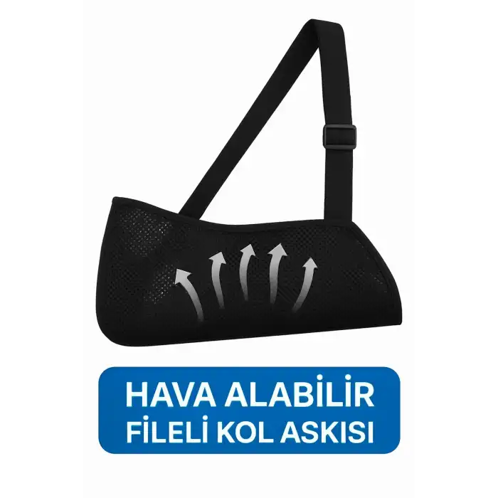 Fileli Hava Alan Ortopedik Kol Askısı Ayarlanabilir Kol Sabitleyici Destek Aparatı