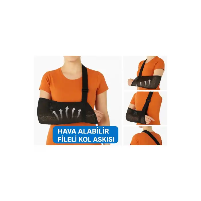 Fileli Hava Alan Ortopedik Kol Askısı Ayarlanabilir Kol Sabitleyici Destek Aparatı