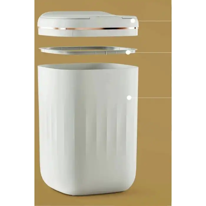 Temassız Sensörlü 20 Litre Çöp Kovası UV Işıklı Koku Geçirmez Mutfak Banyo Kullanımı