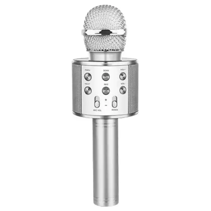 Kablosuz Karaoke Mikrofonu Dahili Hoparlörlü, USB ve TF Kart Desteği ile Ses Efekti Özellikli