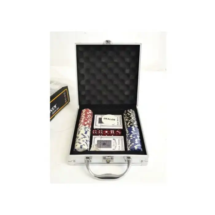Metal çantalı poker seti 2 kişilik 10 yaş ve üzeri kutu oyunu - Anne & Bebek & Çocuk