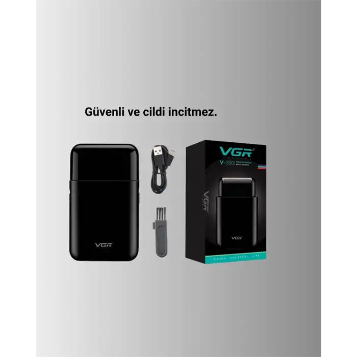 USB Şarjlı Traş Makinesi – Piston + Ağ Başlık, 600 mAh Batarya