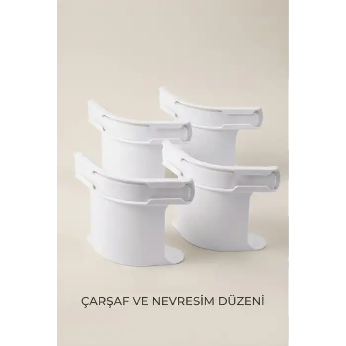 4lü Çarşaf Sabitleyici Nevresim Tutucu Yatak Kenarı Düzenleyici Aparat Seti