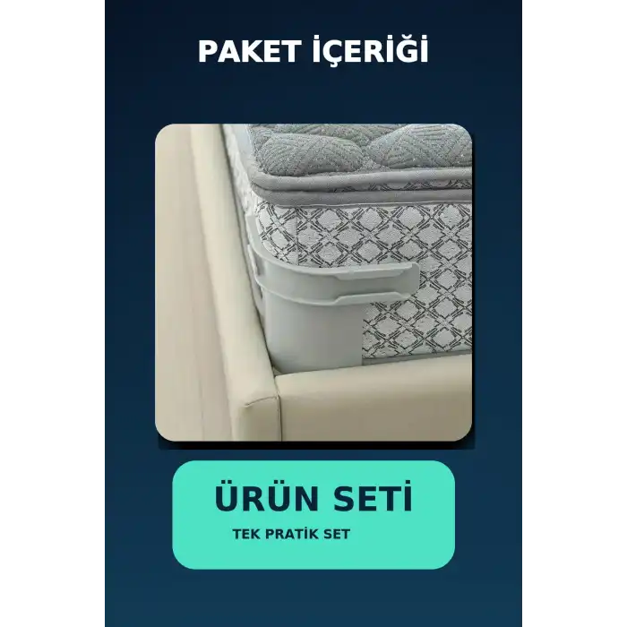 Gri Plastik Yatak Sabitleme Klipsi - Kaymaz Yatak Tutucu, Yatak Çerçevesine Sabitleme Aparatı