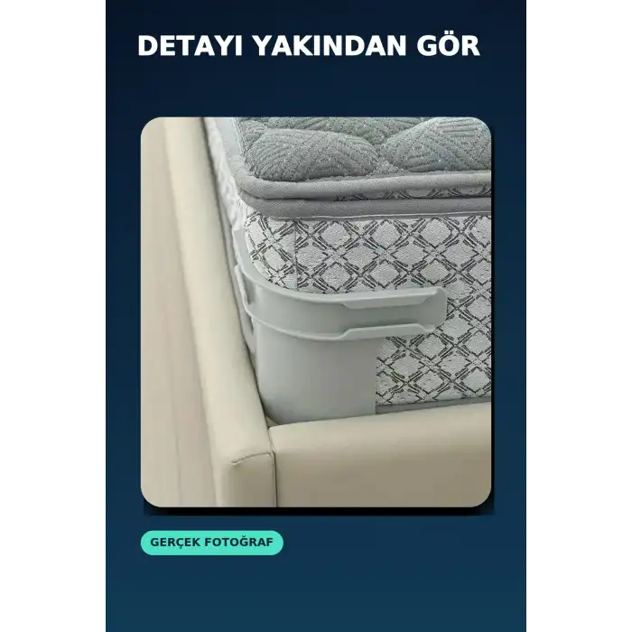 Gri Plastik Yatak Sabitleme Klipsi - Kaymaz Yatak Tutucu, Yatak Çerçevesine Sabitleme Aparatı