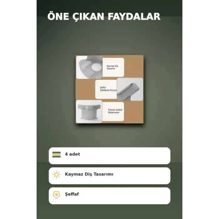 4lü Şeffaf Kaymaz Çarşaf ve Yorgan Sabitleyici – Yatak Örtü Tutucu Pratik Ev Çözümü