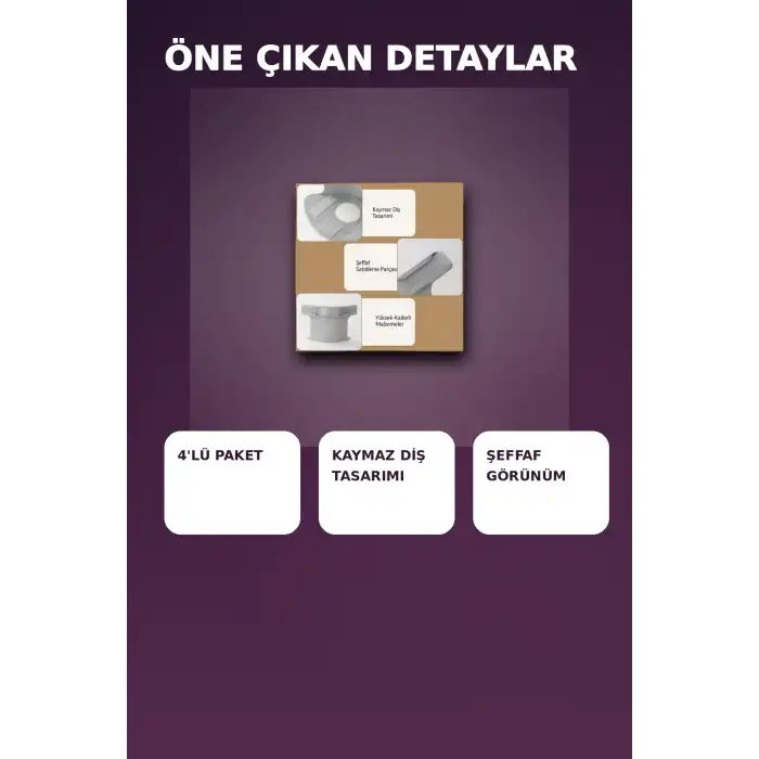 4lü Şeffaf Kaymaz Çarşaf ve Yorgan Sabitleyici - Dişli Tutucu ile Pratik Çözüm