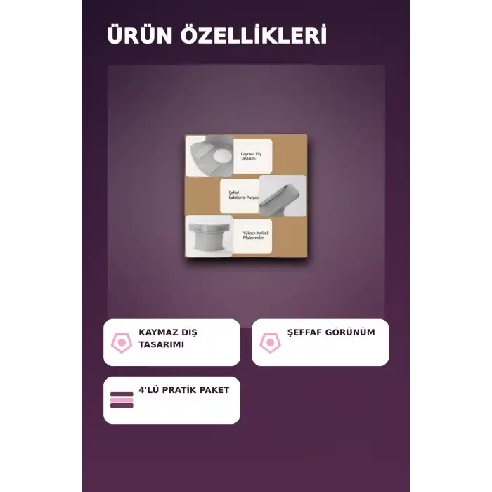4lü Şeffaf Kaymaz Çarşaf ve Yorgan Sabitleyici - Dişli Tutucu ile Pratik Çözüm