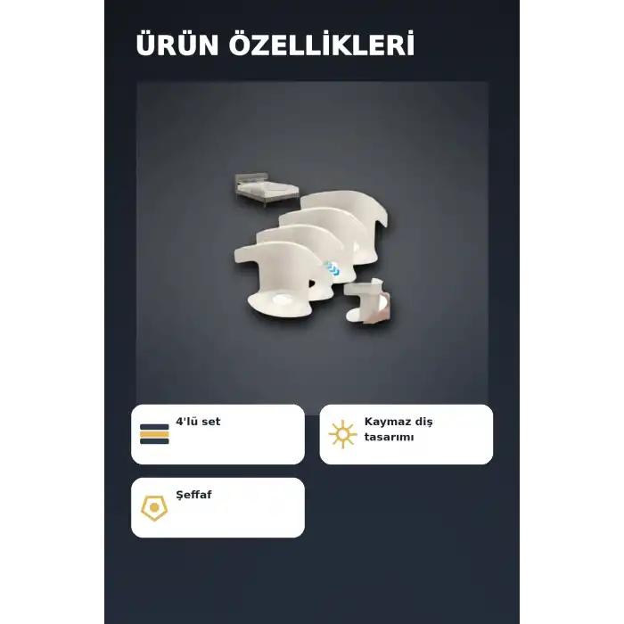 4lü Şeffaf Çarşaf ve Yorgan Sabitleyici – Kaymaz Dişli Pratik Çözüm