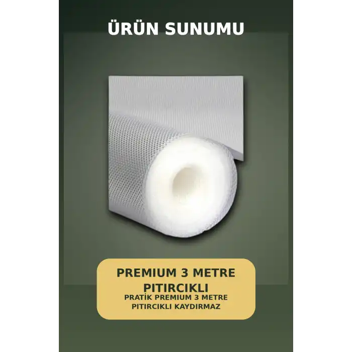3 Metre Kalın Dokulu Şeffaf Raf Örtüsü ve Tezgah Üstü Koruyucu Çok Amaçlı Mat