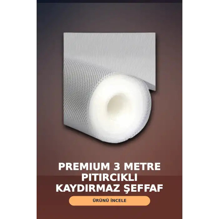 3 Metre Kalın Raf Örtüsü ve Tezgah Koruyucu Mat Şeffaf Kabarcık Dokulu Düzenleyici