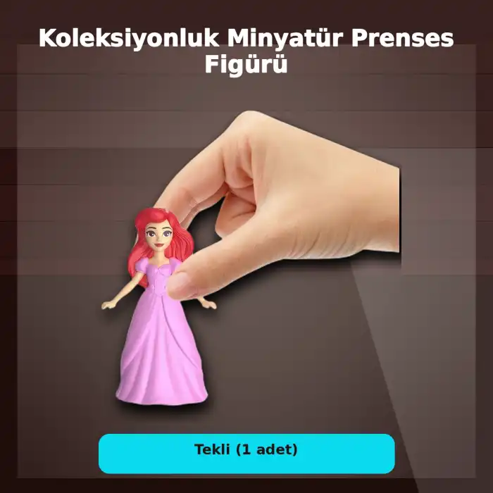 Disney Prenses Koleksiyonluk Minyatür Heykelcik 7 cm Boyunda Tekli Figür Oyuncağı