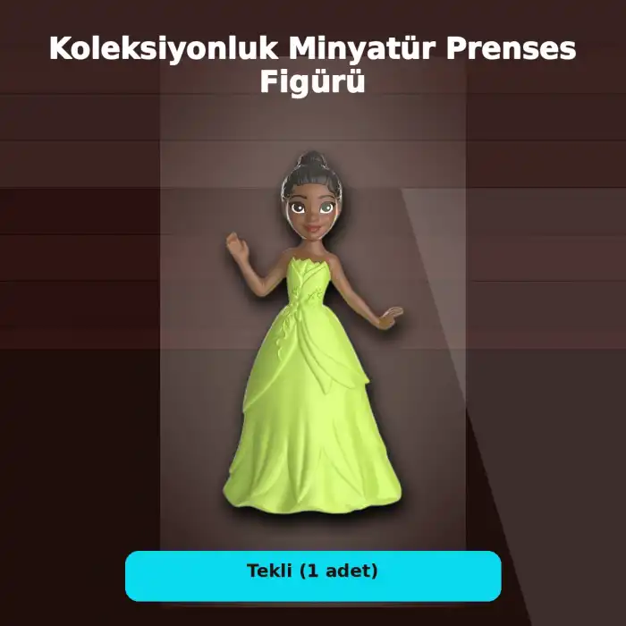 Disney Prenses Koleksiyonluk Minyatür Heykelcik 7 cm Boyunda Tekli Figür Oyuncağı