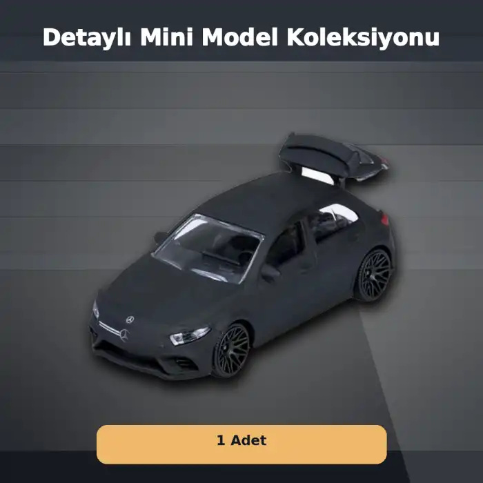 1 Adet Resmi Lisanslı Mini Mercedes-AMG Premium Model Araba - Rastgele Gönderim
